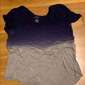 Two tone short sleeve shirt